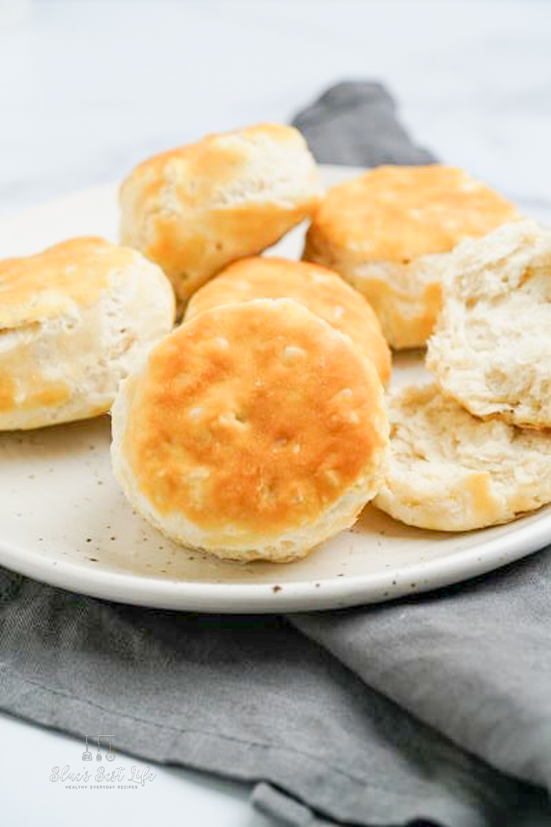 Biscuits on a plate.