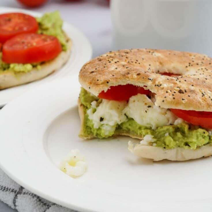 Image for Avocado Everything Bagel with Egg Whites
