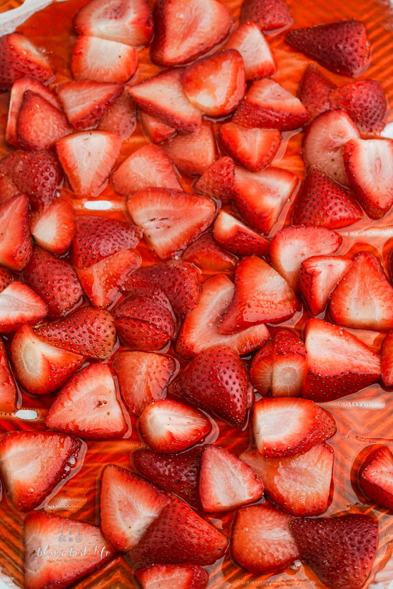 Strawberries after baking.