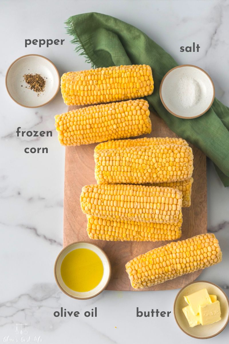 Ingredients for grilled corn.