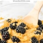 Pinterest graphic for Blackberry Muffins