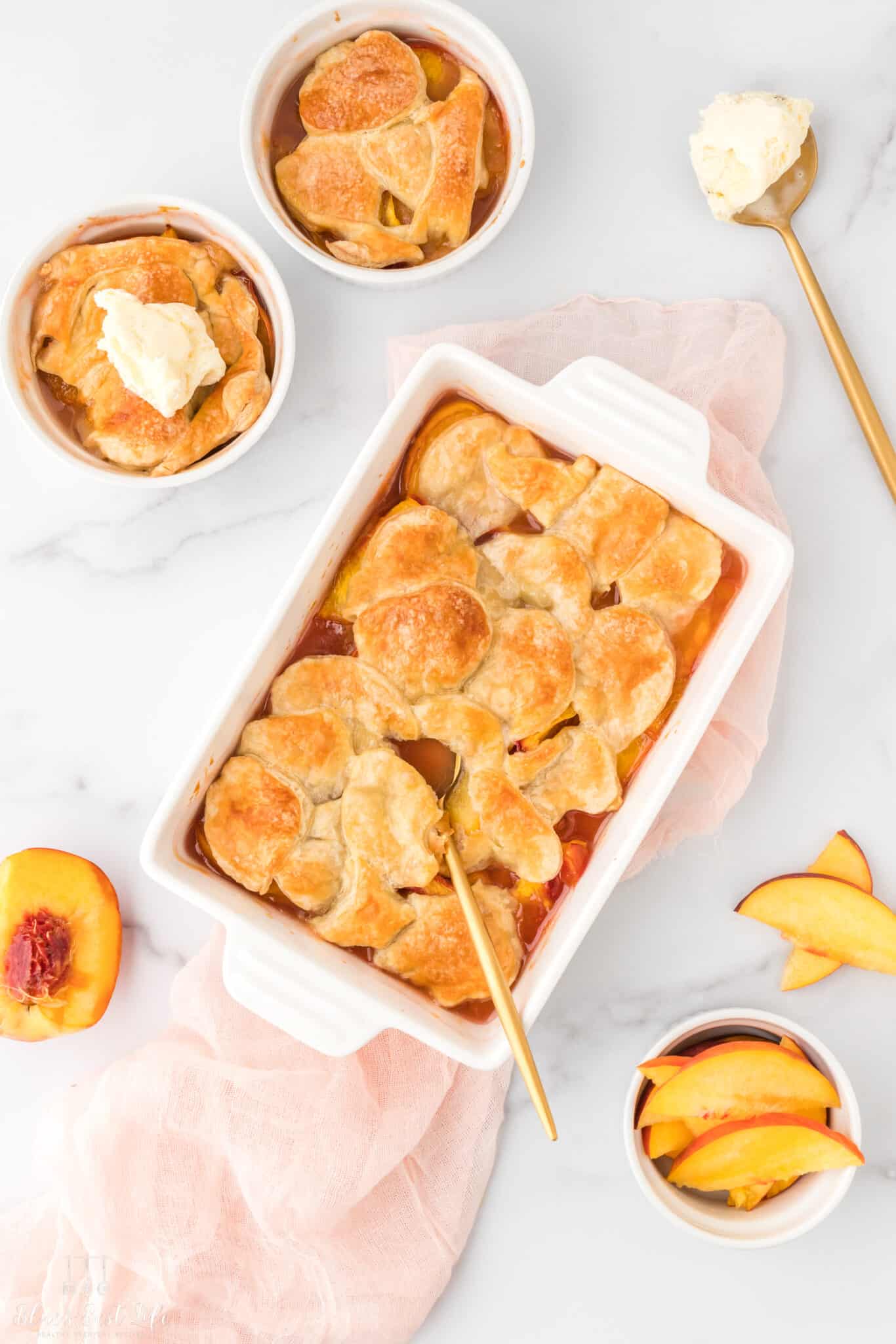 Easy Peach Cobbler With Puff Pastry Recipe Blues Best Life