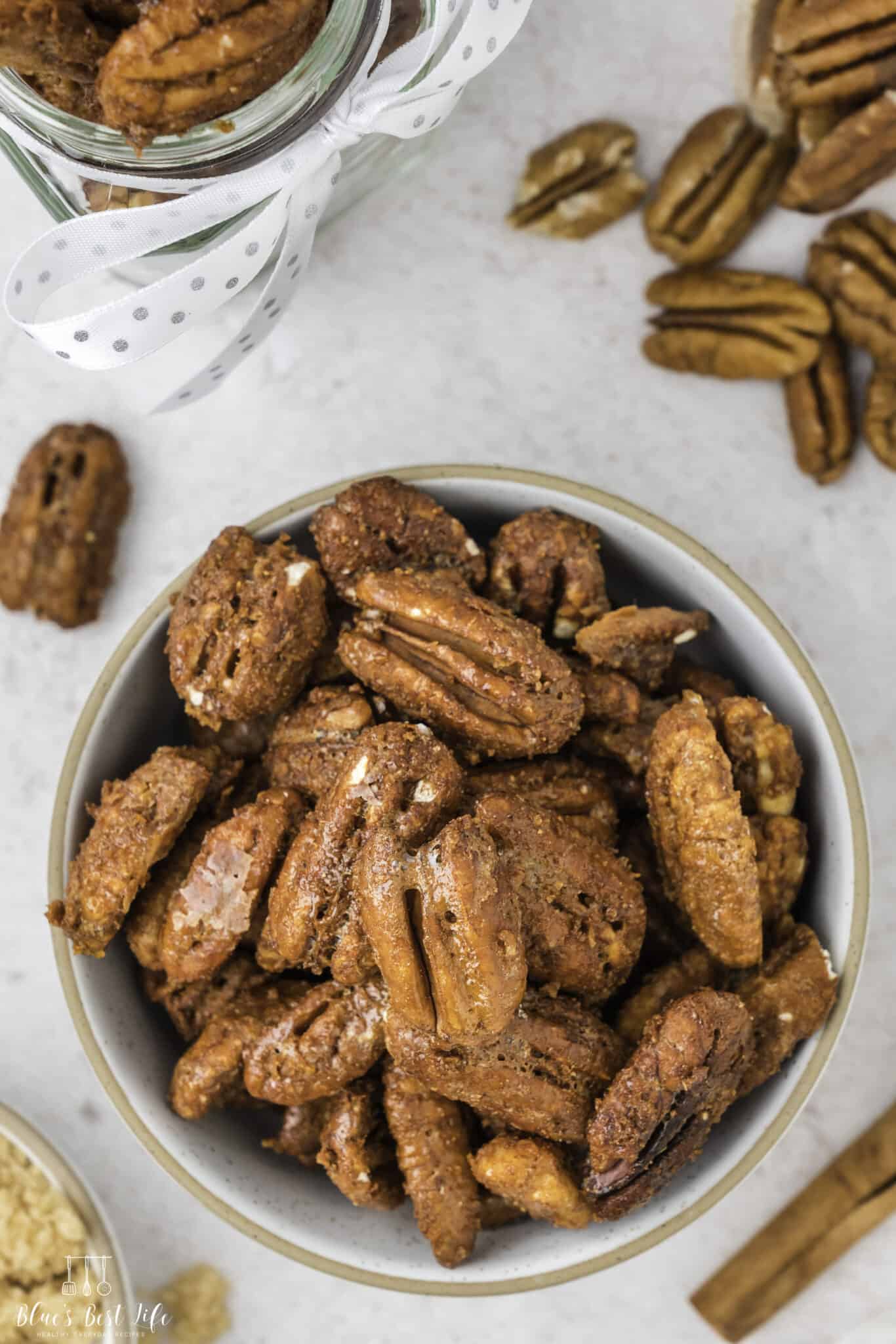 Easy Air Fryer Candied Pecans Recipe Blues Best Life
