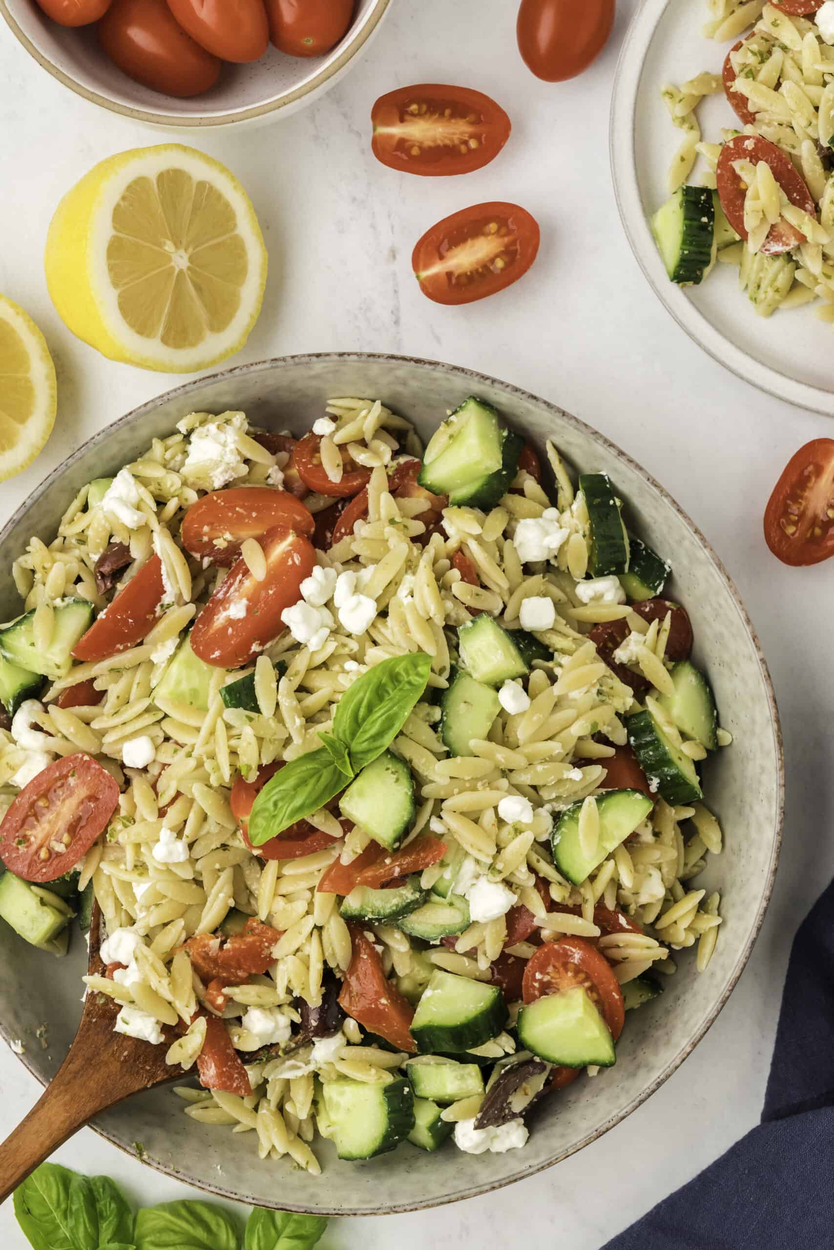 Easy Pesto Orzo Pasta Salad Blues Best Life