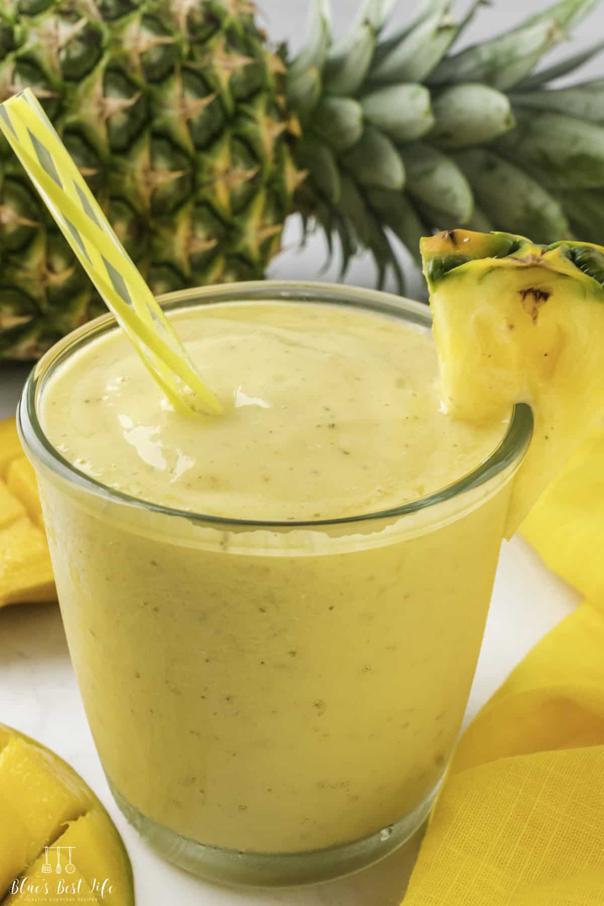 Easy Tropical Mango Pineapple Smoothie Recipe - Blues Best Life