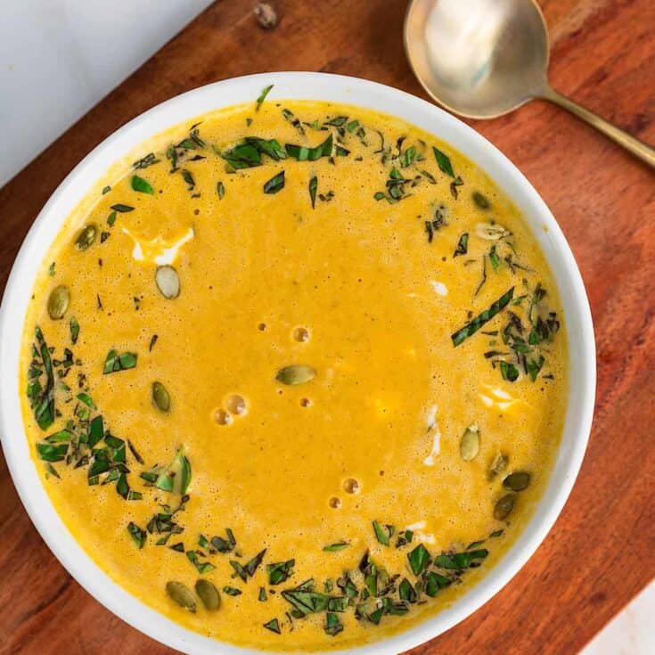 Image for High Protein Pumpkin Soup With Cottage Cheese