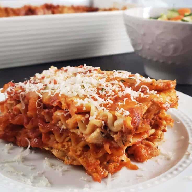 Image for Homemade Four Cheese Lasagna with Ricotta and Cottage Cheese