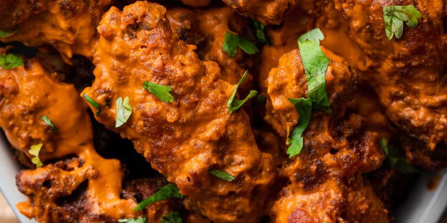 Butter Chicken wings. 