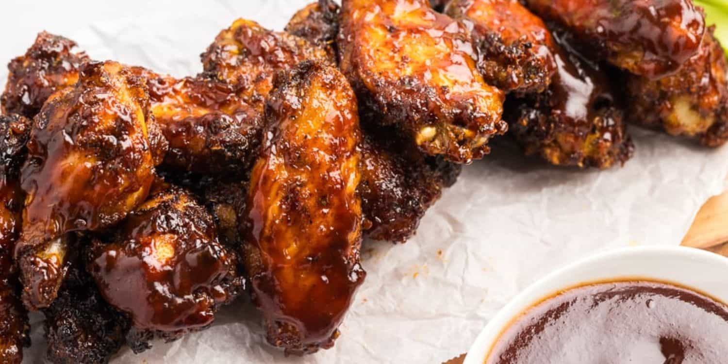 bbq chicken wings. 