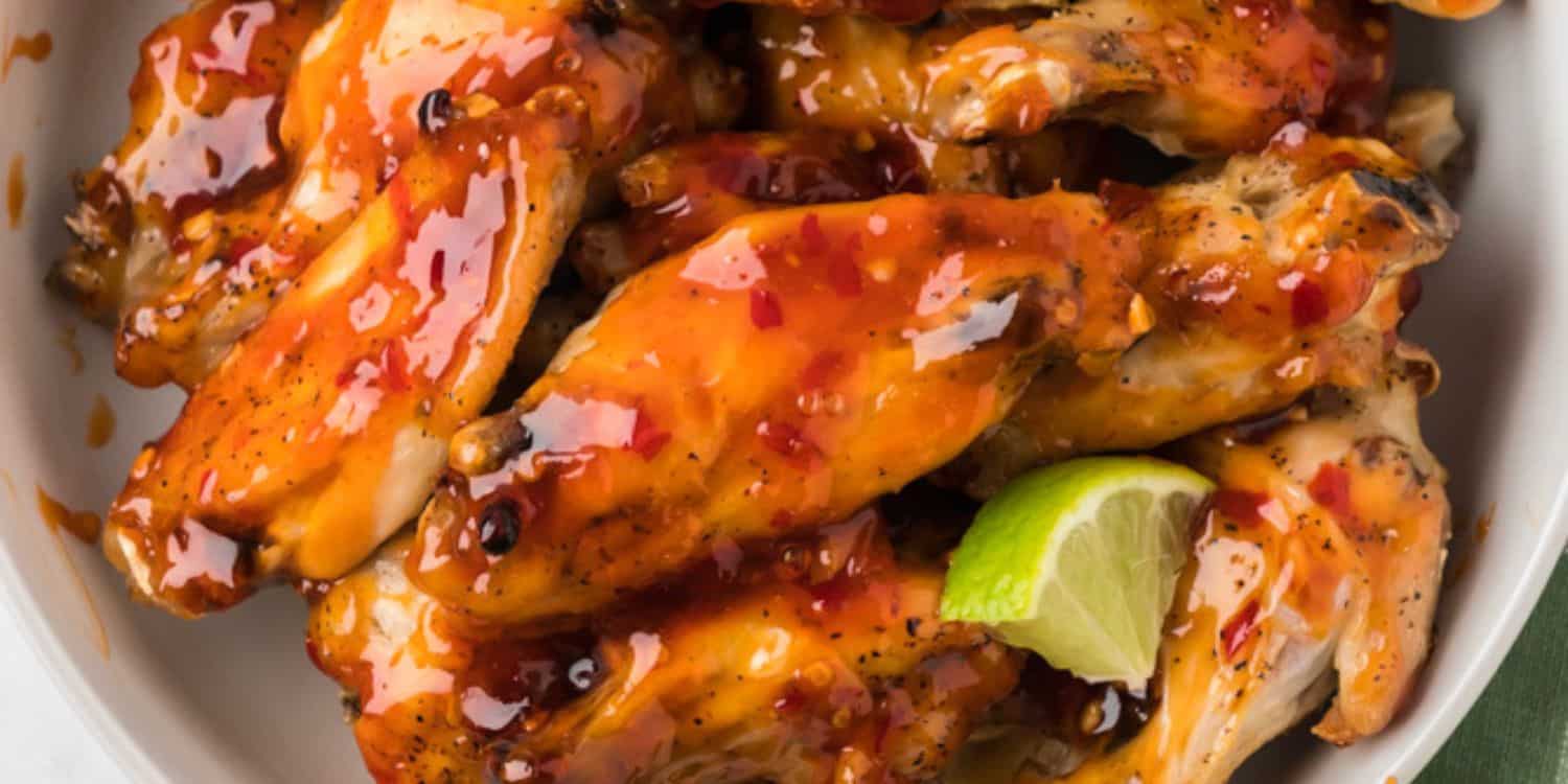 Thai chili chicken wings. 
