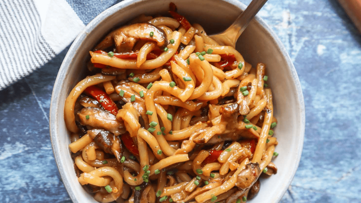 15 Minute Teriyaki Udon