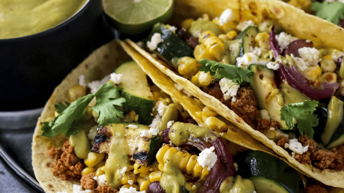 Grilled Zucchini and Corn Tacos