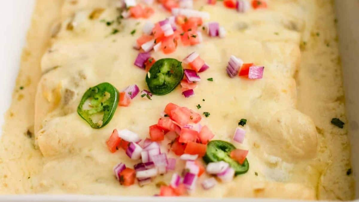 Sour Cream Chicken Enchiladas
