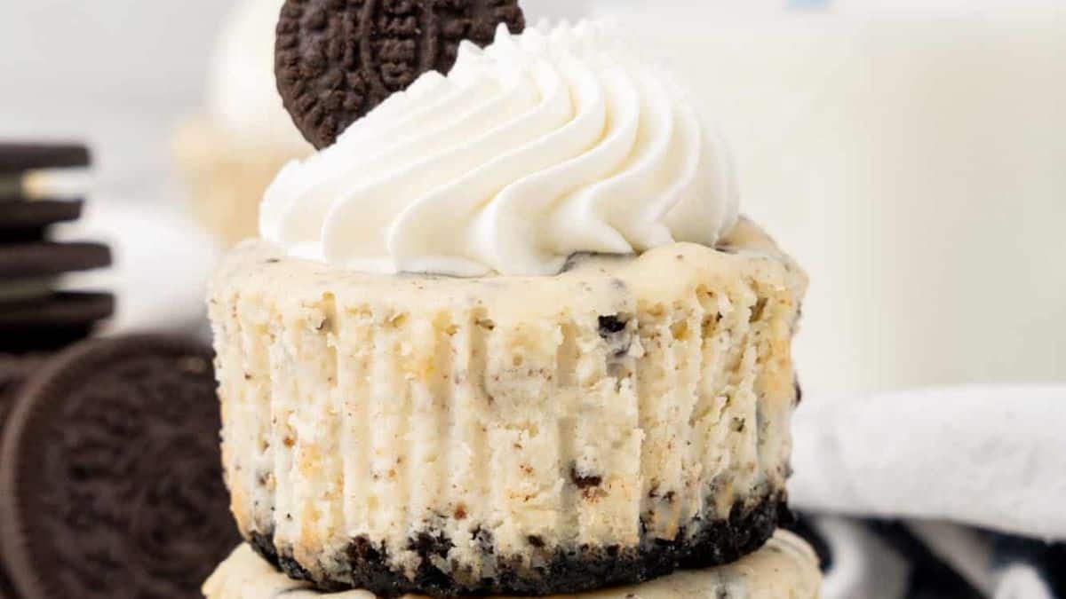 mini Oreo cheesecakes
