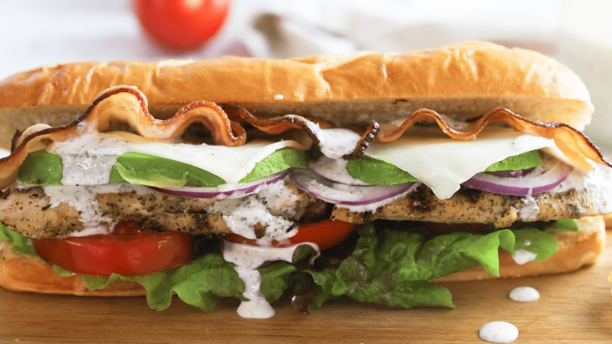 Chicken Bacon Ranch Sandwich