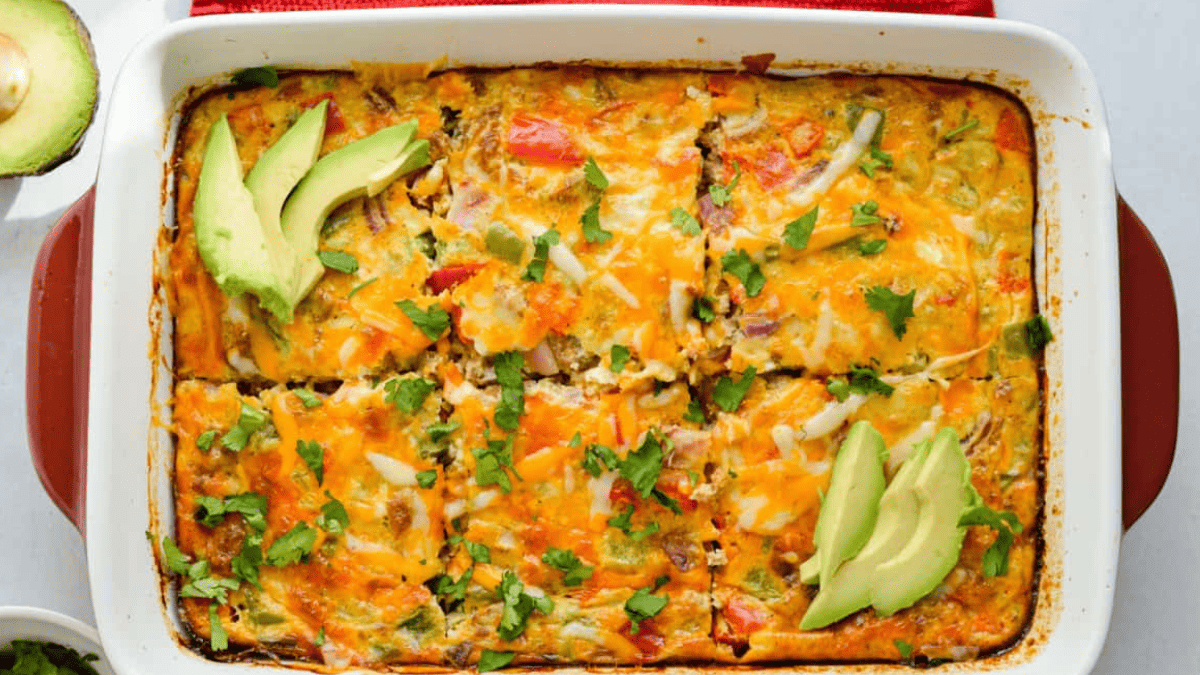 Chorizo, Egg & Green Chili Breakfast Casserole
