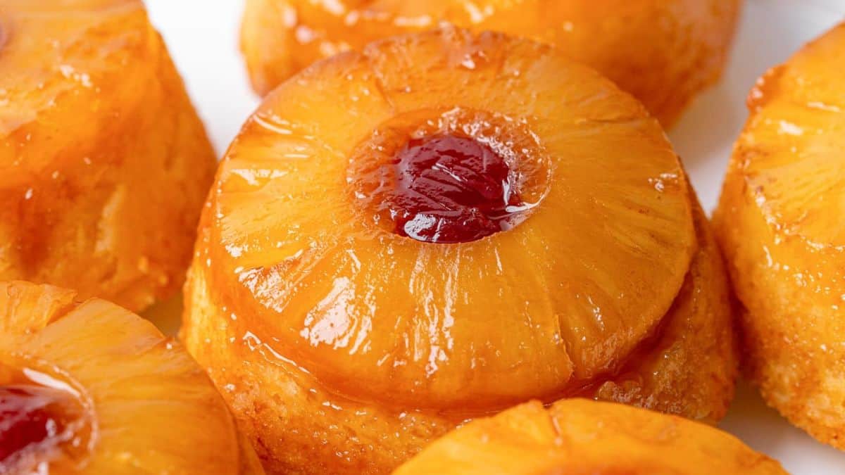 pineapple upside down cakes.