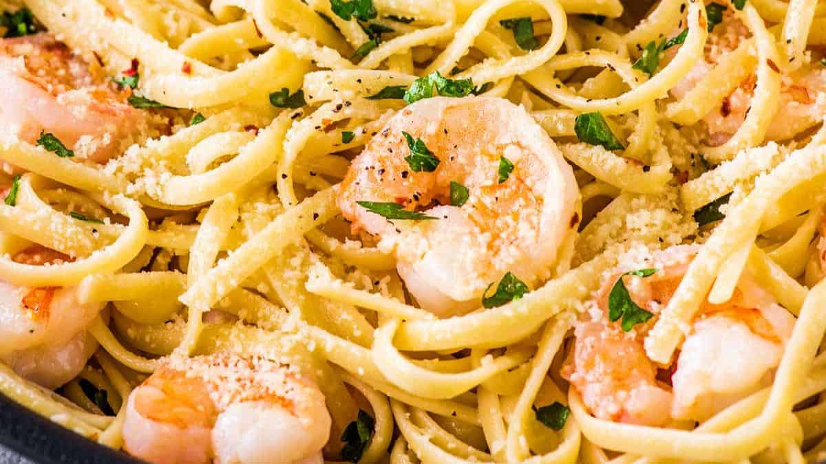 Shrimp Scampi Linguini