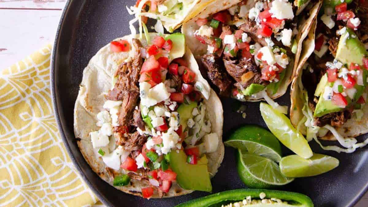 Slow Cooker Smokey BBQ Beef Tacos