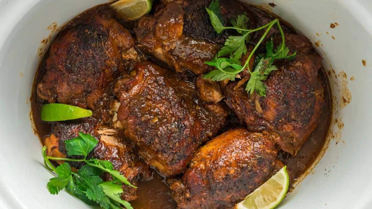 Slow Cooker Jamaican Jerk Chicken