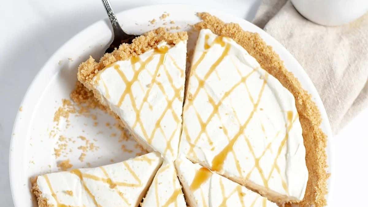 No Bake Caramel Pie