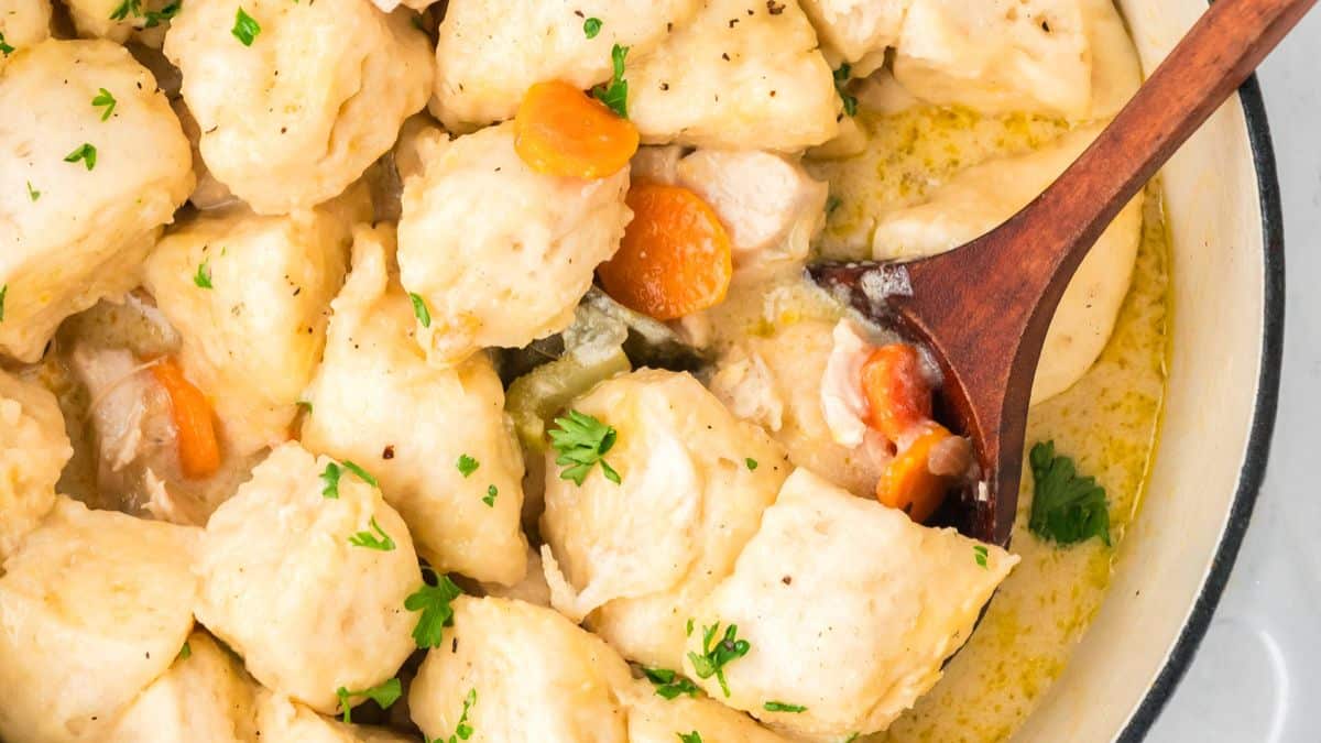 Easy Chicken And Dumplings With Canned Biscuits
