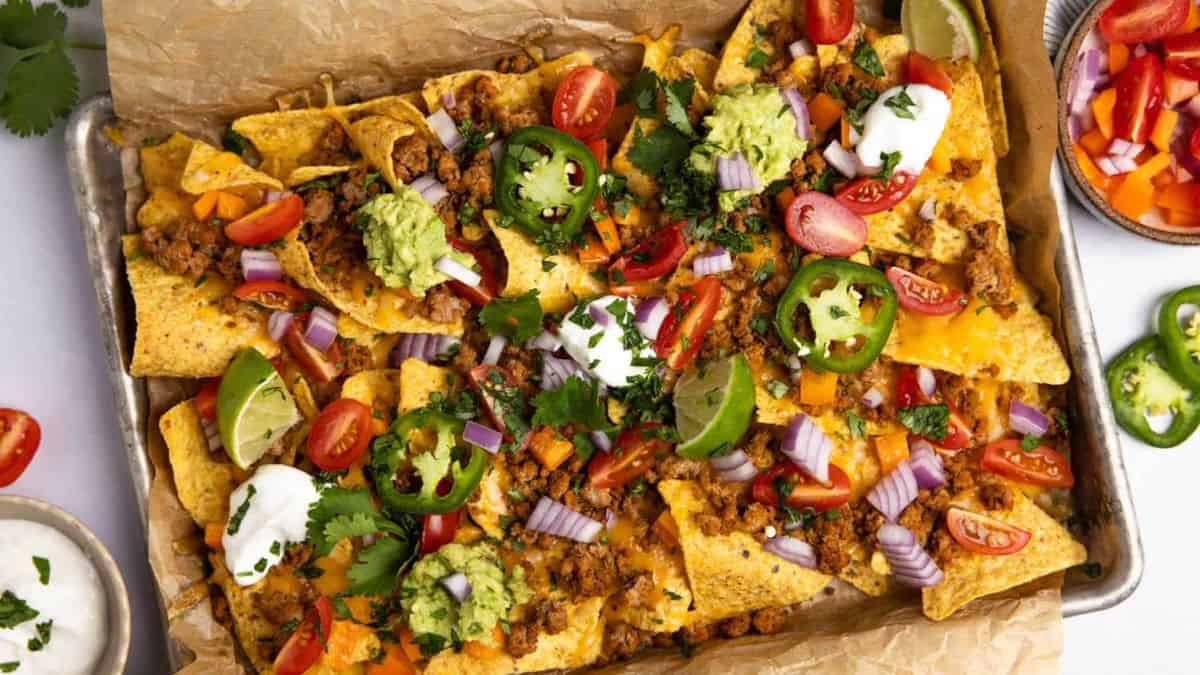 Best Loaded Ground Turkey Nachos