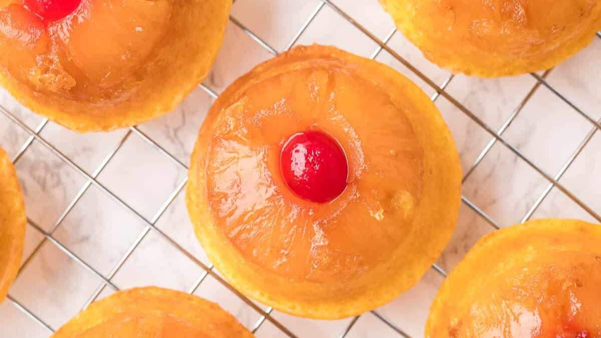 Pineapple Upside Down Cupcakes