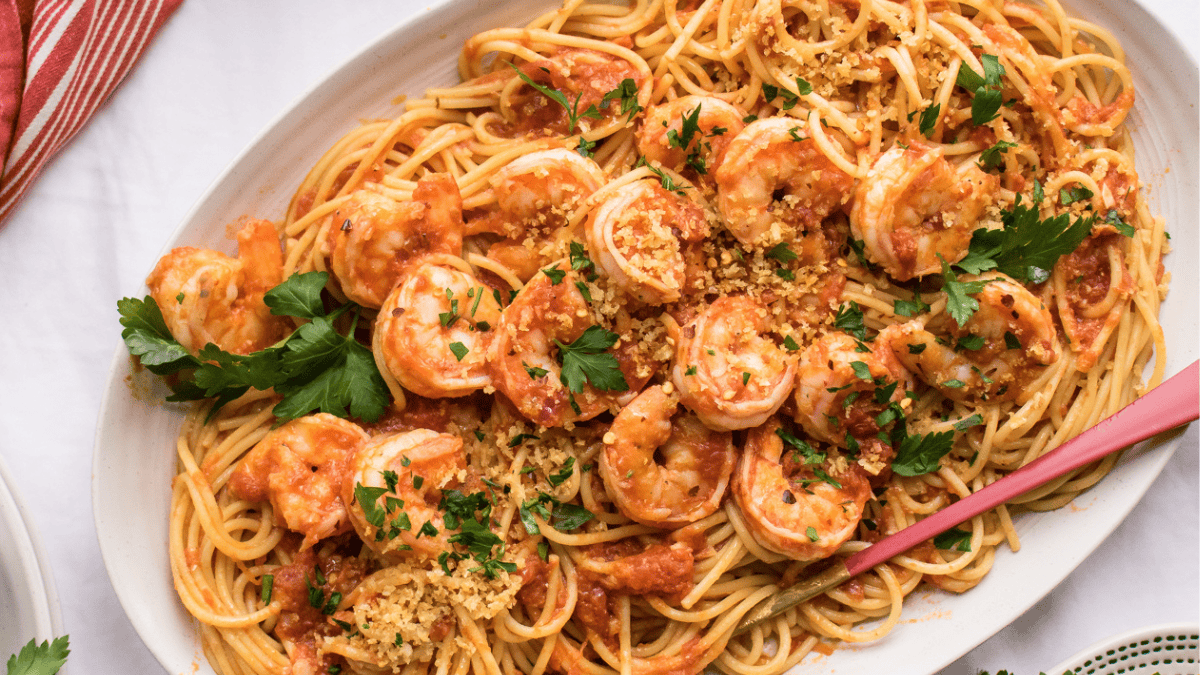 Shrimp Fra Diavolo with Pasta