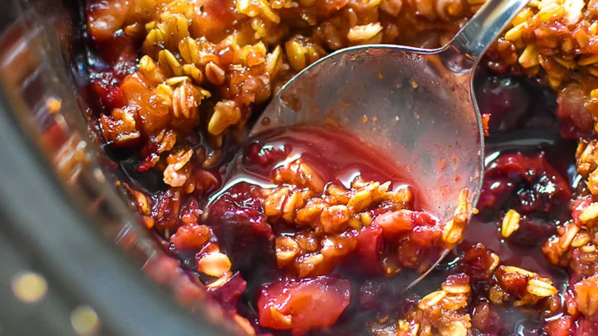Easy Apple Cherry Crisp 