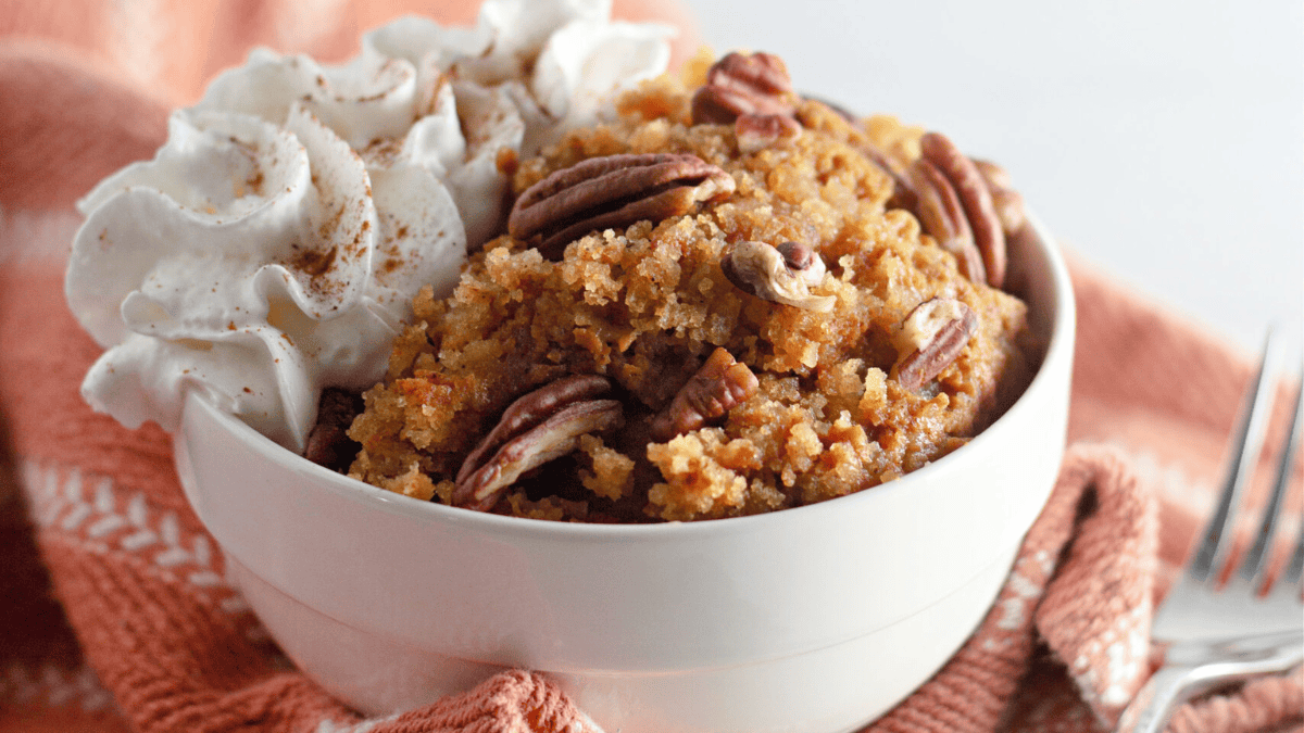 Crockpot Pumpkin Cobbler with Cake Mix