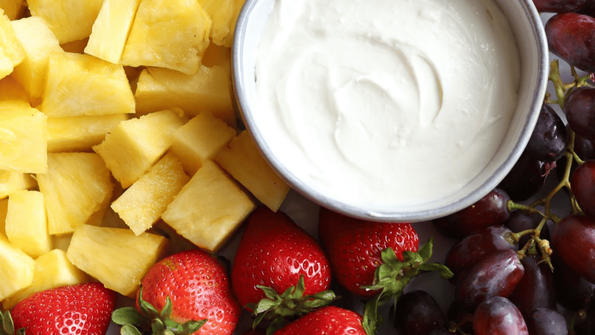 Cream Cheese Marshmallow Fruit Dip