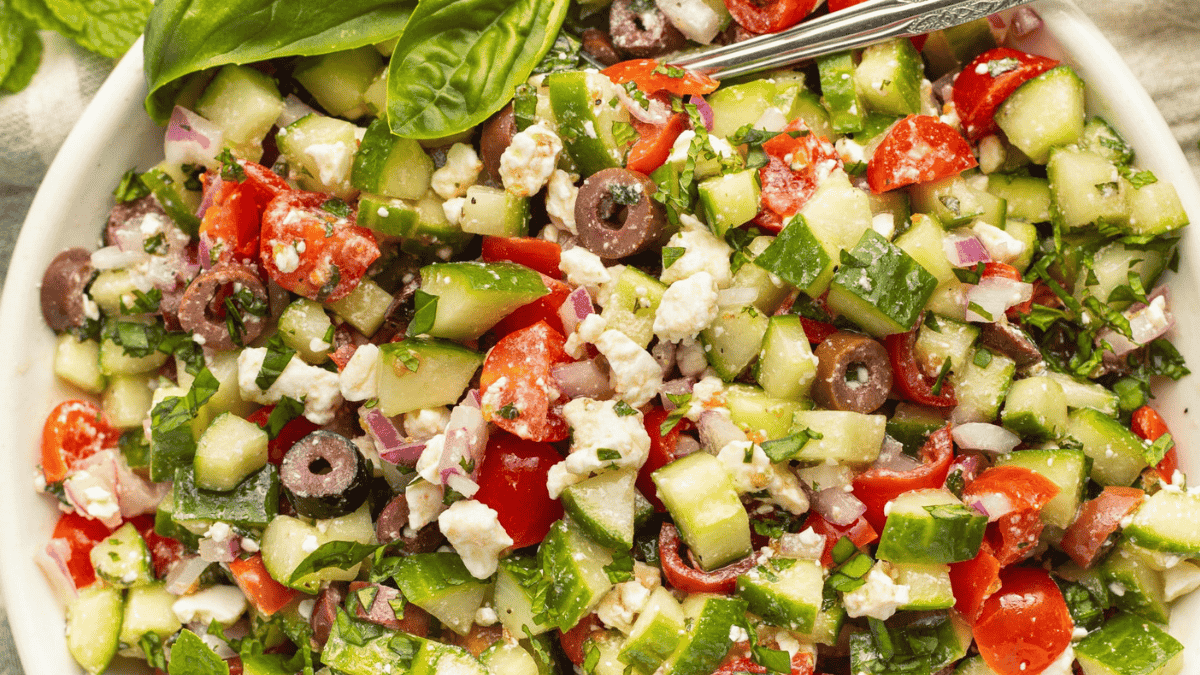 Mediterranean Cucumber Salad