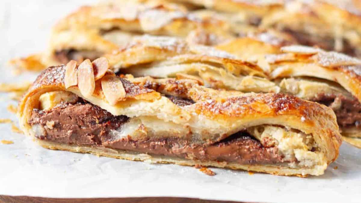 Easy Chocolate Puff Pastry Braid