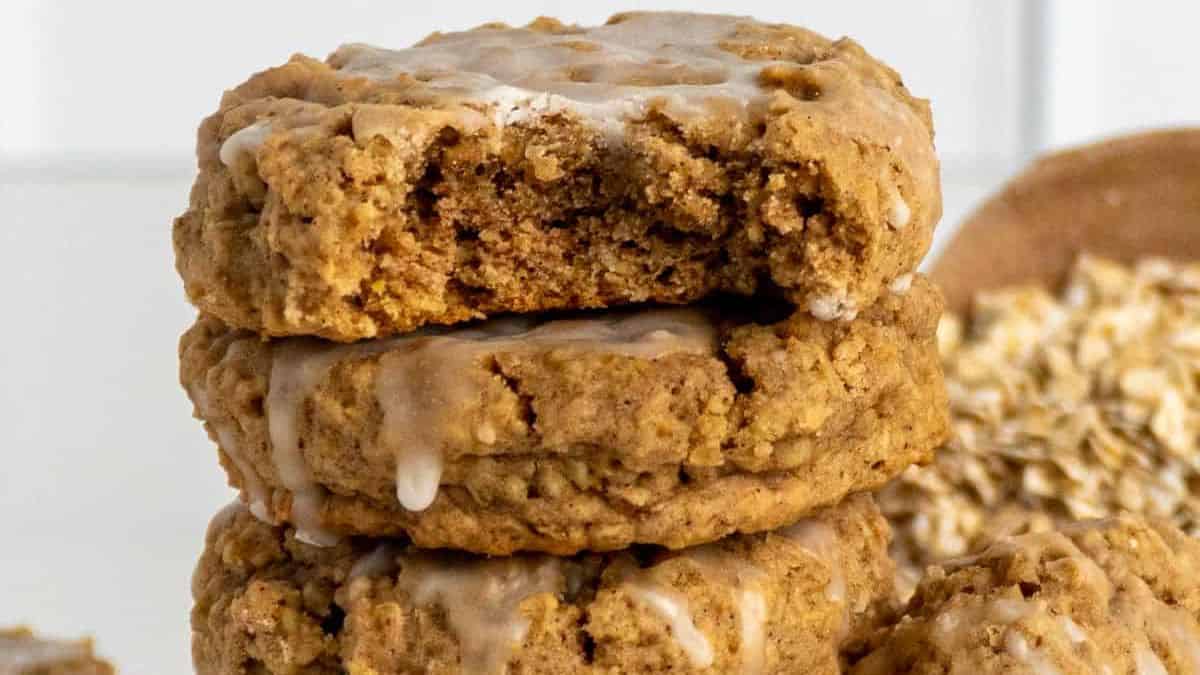 Crumbl Iced Oatmeal Cookies Recipe