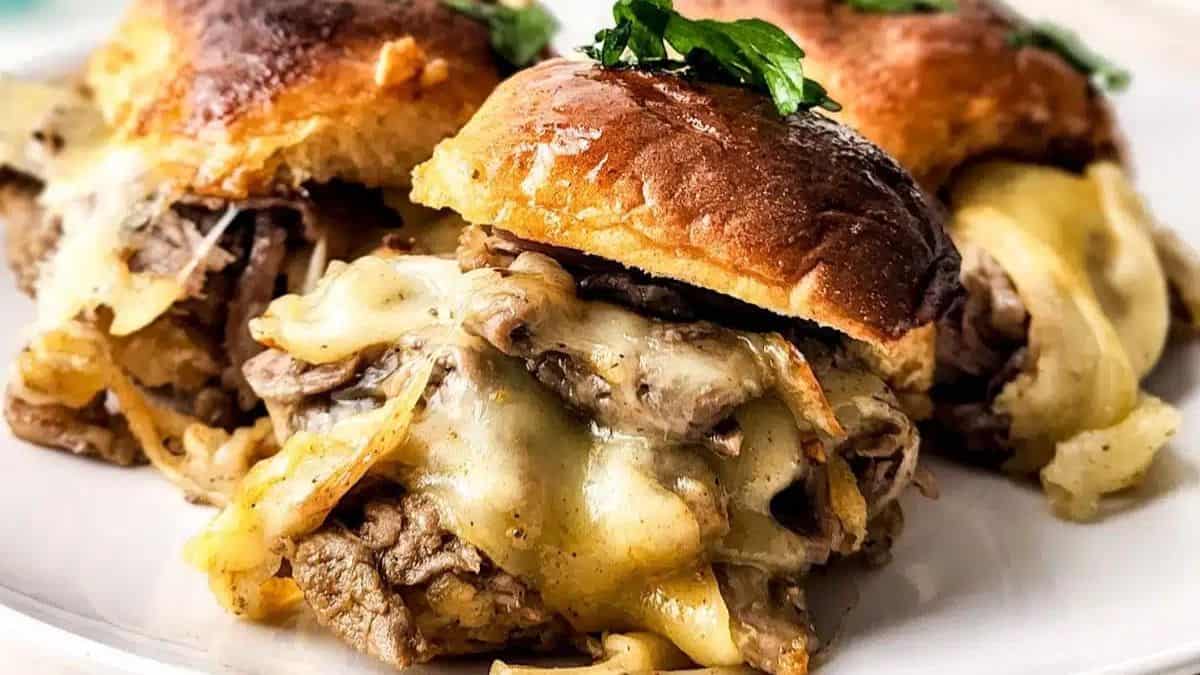 Philly Cheesesteak Sliders