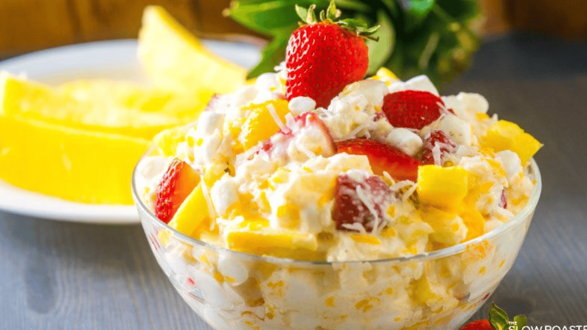 Strawberry Pineapple Ambrosia Salad