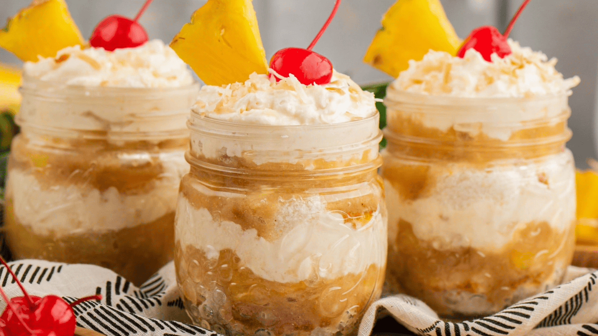 Pineapple Upside-Down Cheesecake Trifle