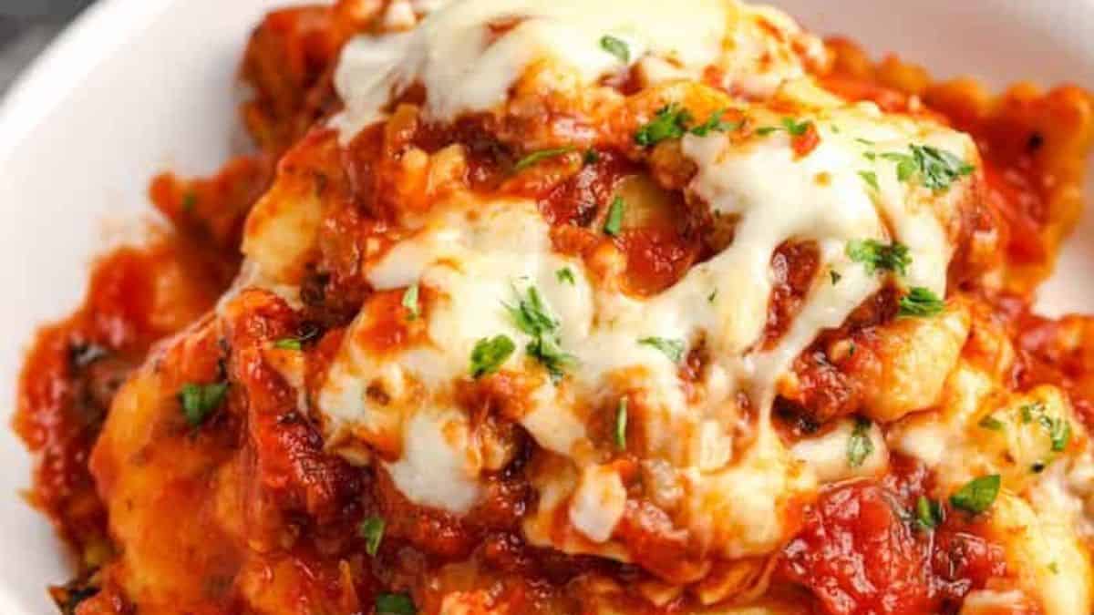 4 Ingredient Crockpot Ravioli