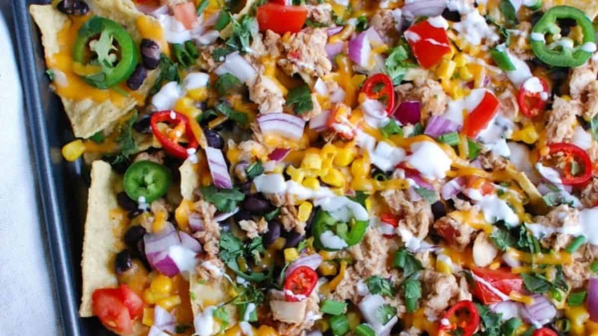 Southwestern Salmon Nachos