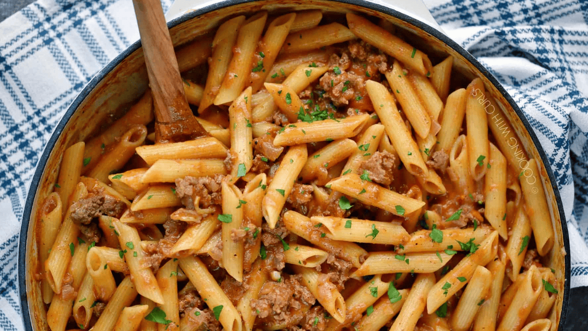 Sloppy Joe Pasta Skillet