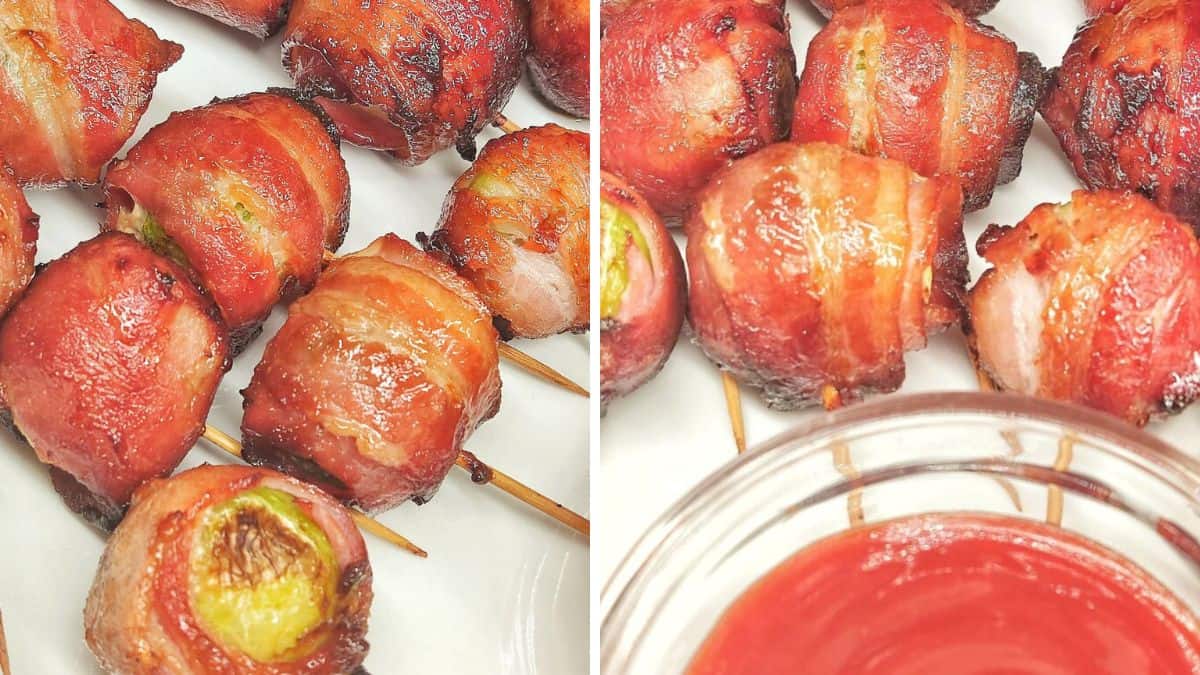 Bacon Wrapped Brussels Sprouts in Air Fryer
