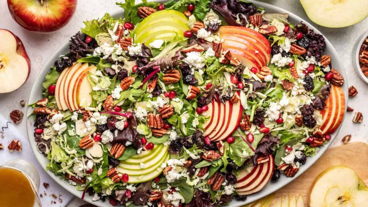 Fall Harvest Salad with Apple Cider Vinaigrette