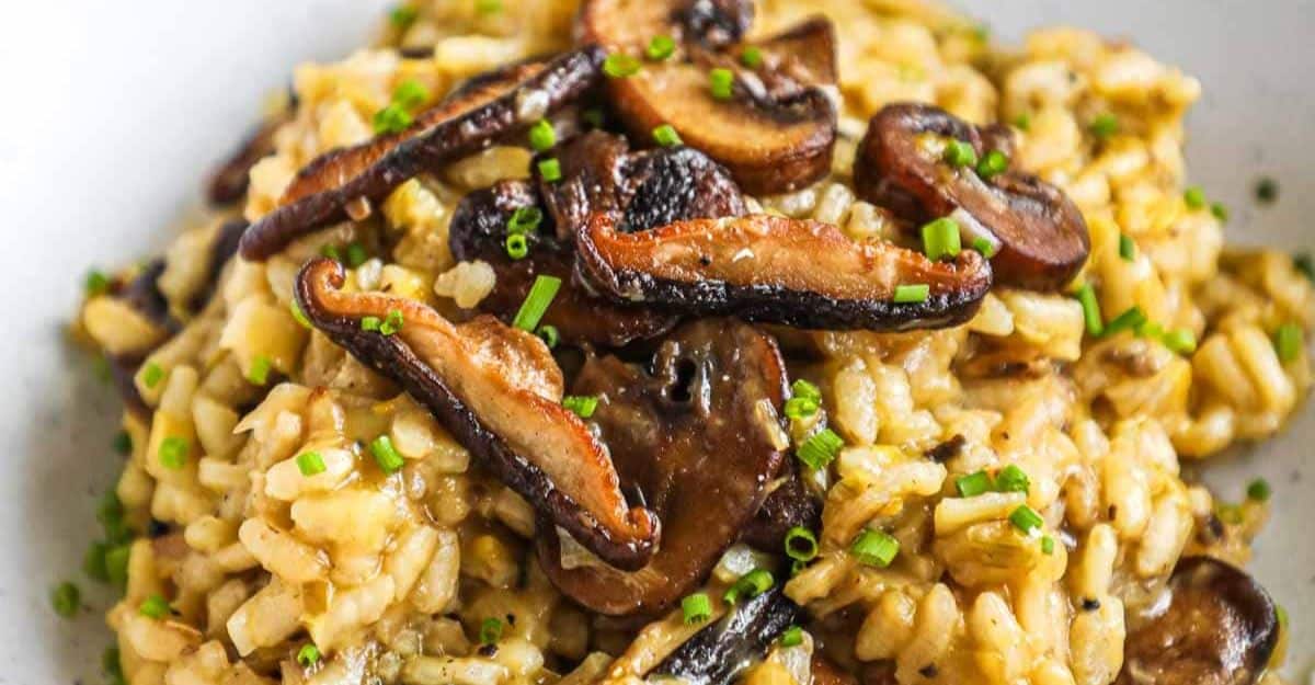 Mushroom and Leek Risotto