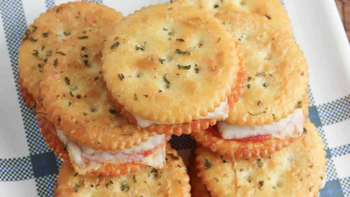 RITZ Pepperoni Pizza Sandwiches with Mozzarella Cheese