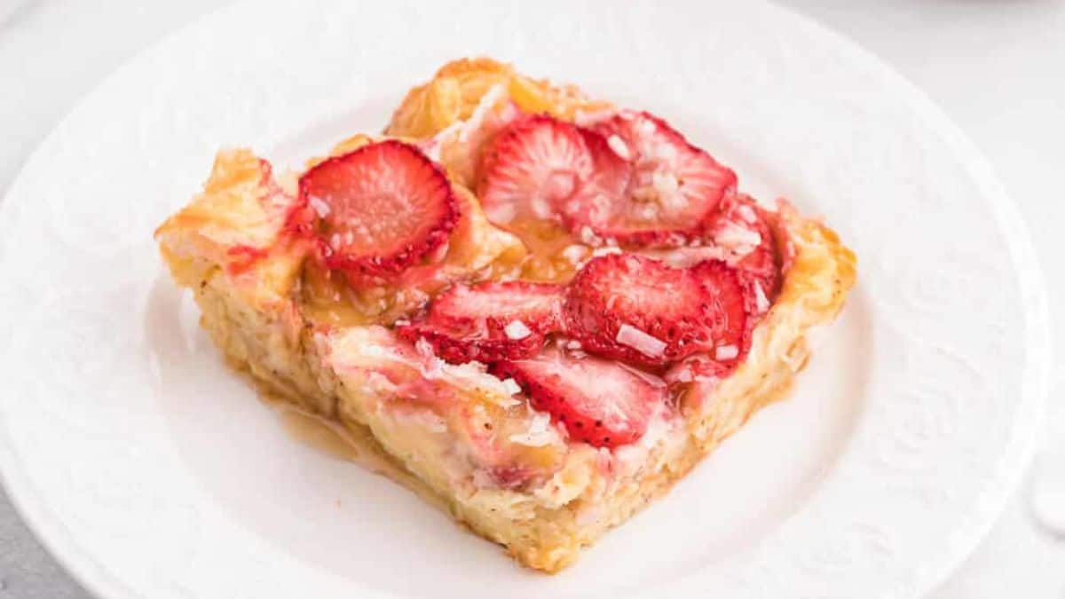 Strawberry & Coconut Breakfast Casserole