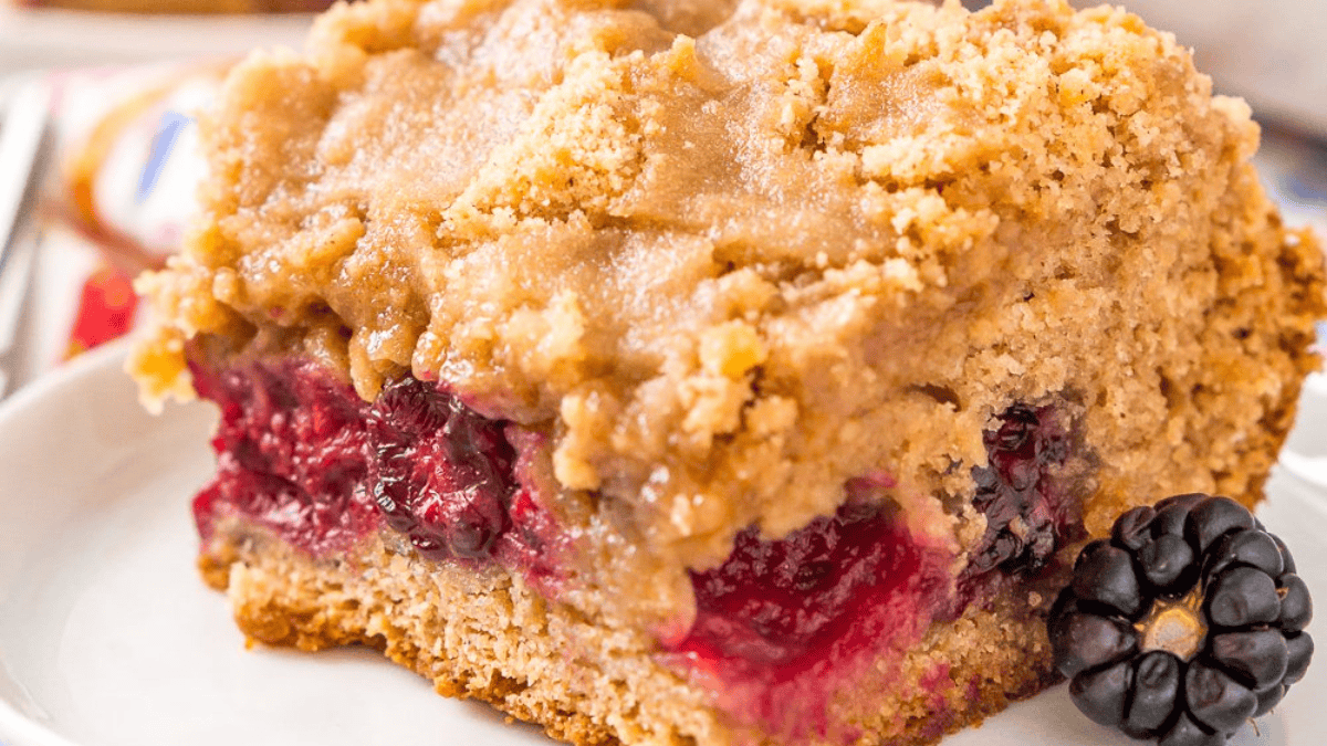 Blackberry Brown Sugar Coffee Cake