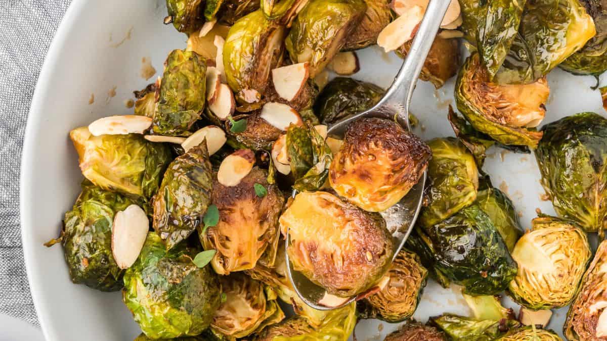 Roasted Brussels Sprouts With Maple Glaze