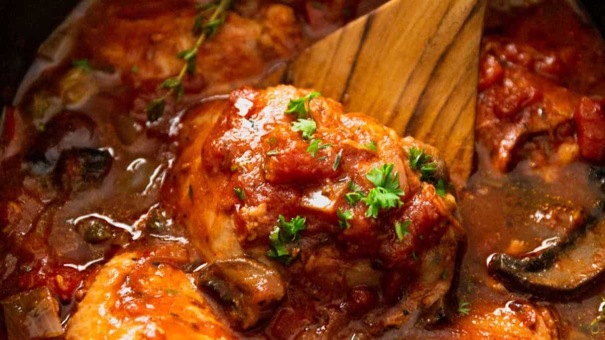 Slow Cooker Chicken Cacciatore