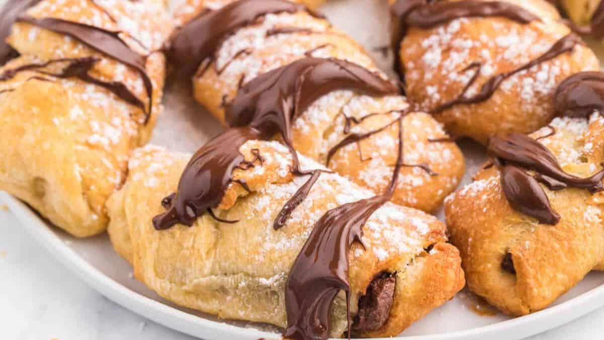 Air Fryer Chocolate Croissants